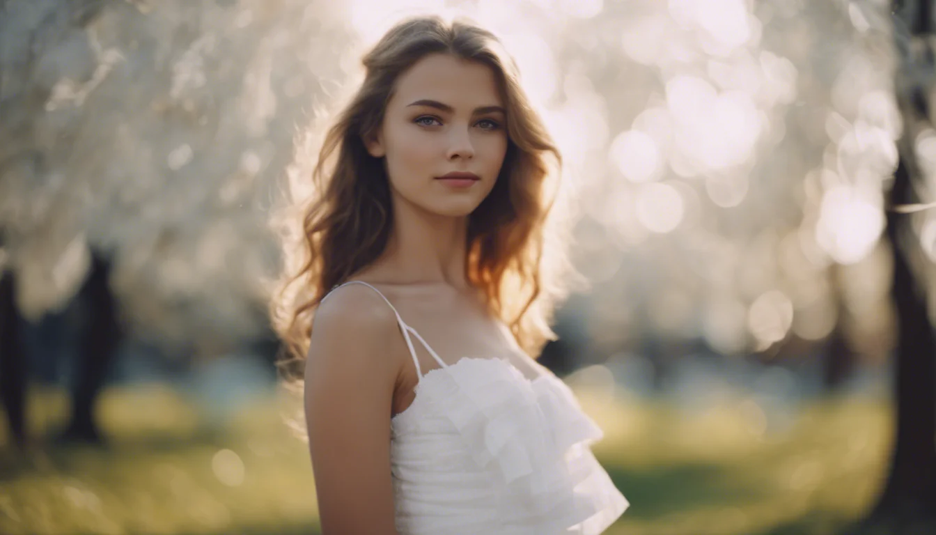 La chica de blanco