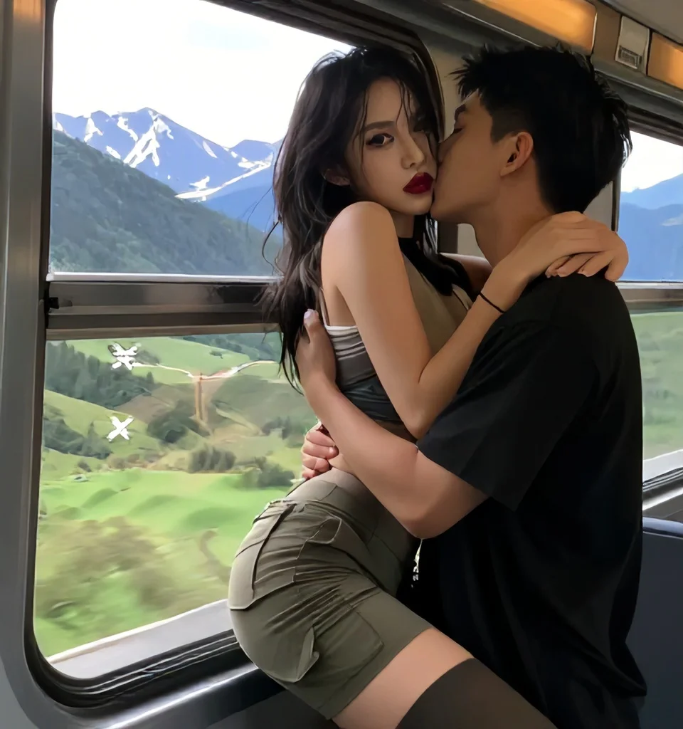Infidelidad en el baño de un tren