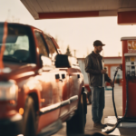 En la gasolinera!