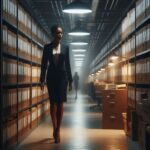 La señora Laura en el archivo