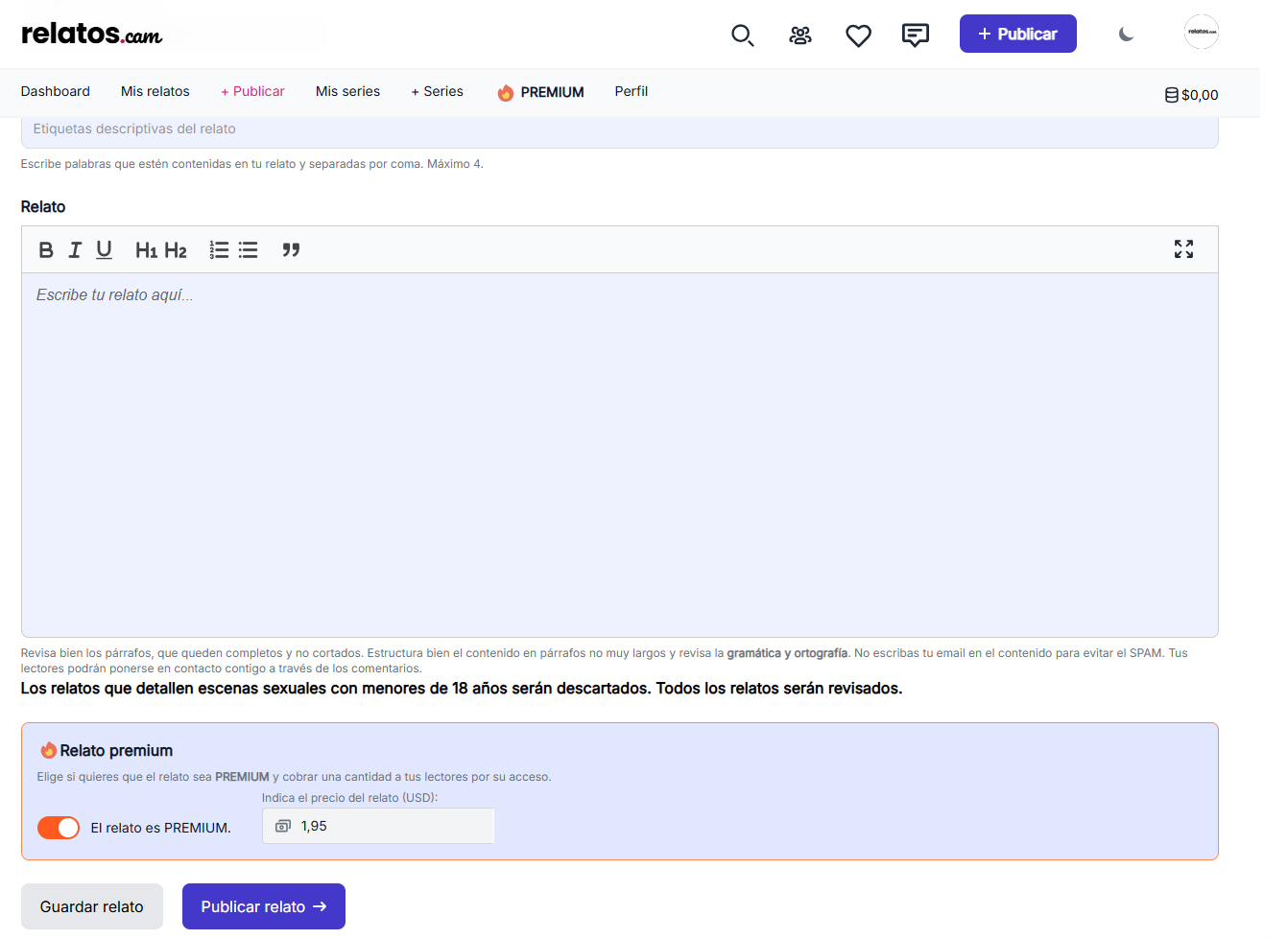 Como monetizar relatos eróticos